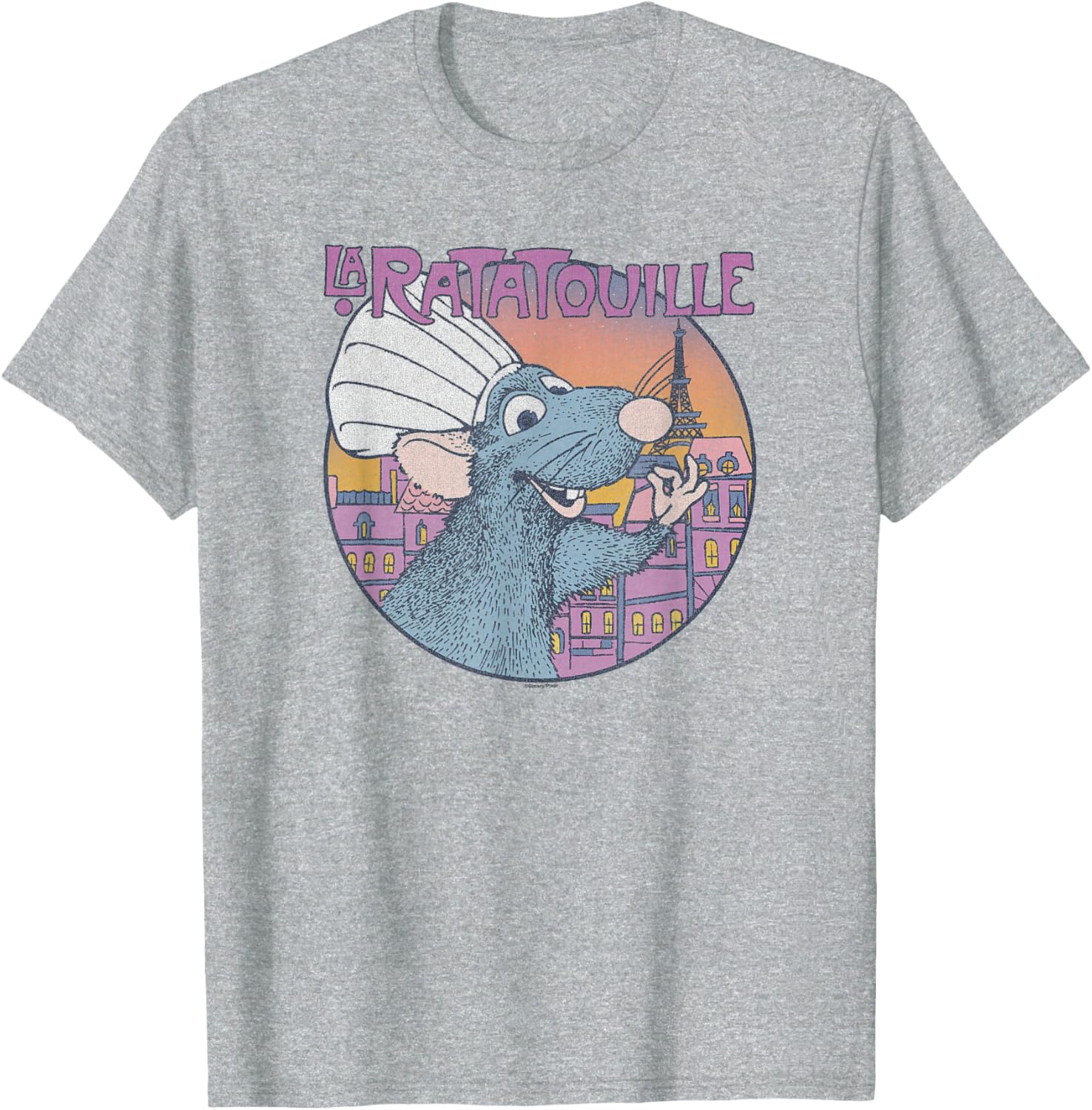 Disney Pixar Ratatouille Bon Appetit Circle Sign T-Shirt for Food Lovers - 2