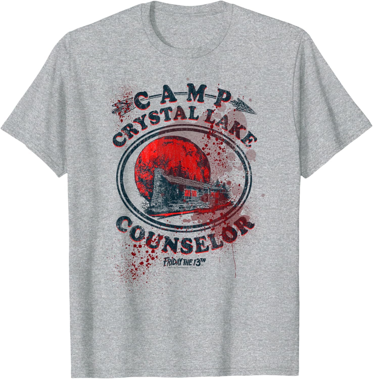 Friday the 13th Camp Counselor Victim T-Shirt for Horror Movie Fans - 8