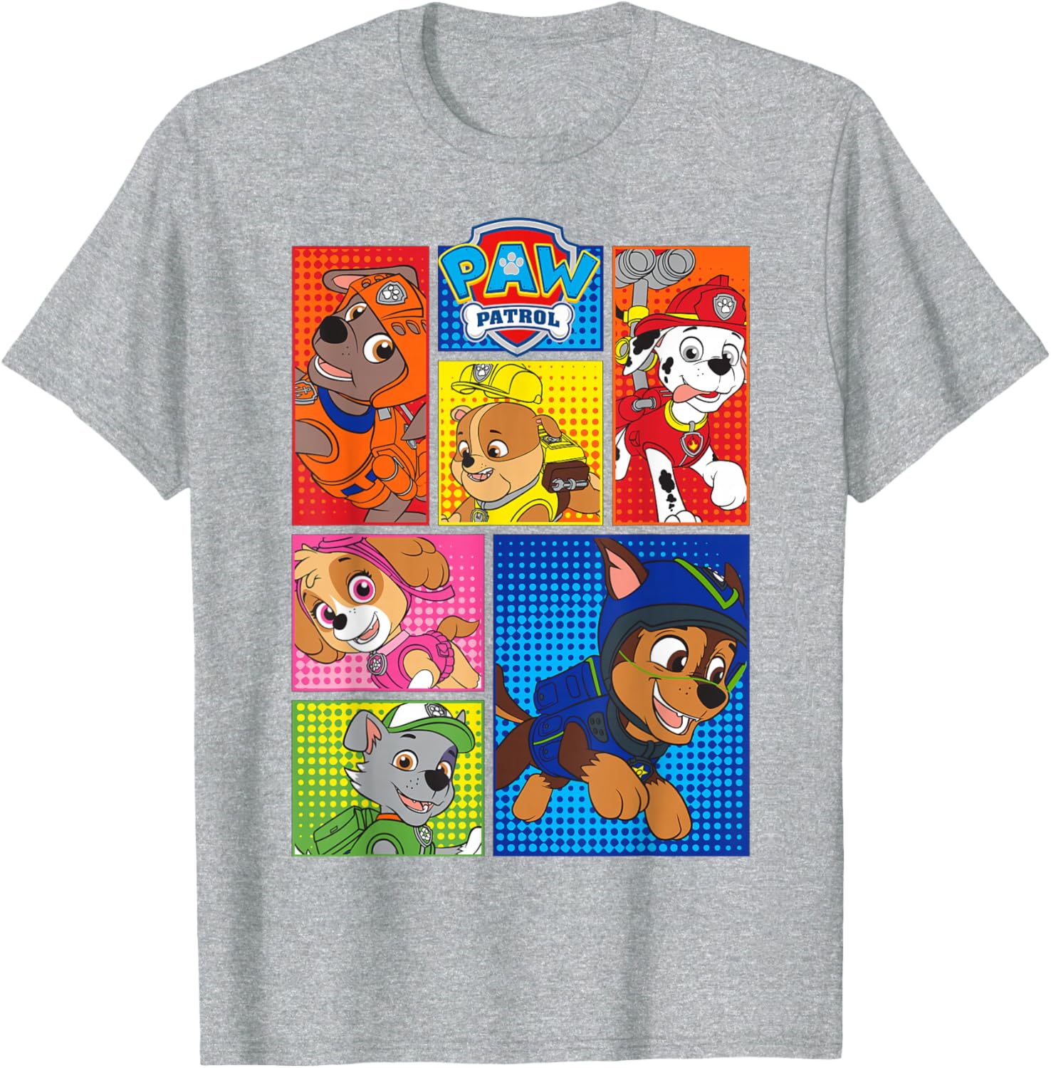 Adorable Paw Patrol Pup Shapes T-Shirt for Kids - Fun and Stylish Apparel - 11