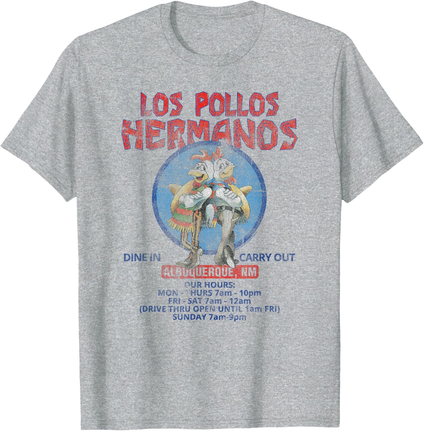 Breaking Bad Los Pollos Hermanos Retro T-Shirt - Albuquerque TV Show Apparel - 3