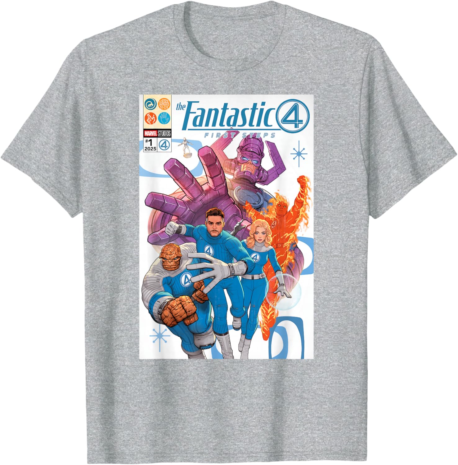 Marvel Fantastic Four Comic Book Cover Art T-Shirt for Fans and Collectors - 8