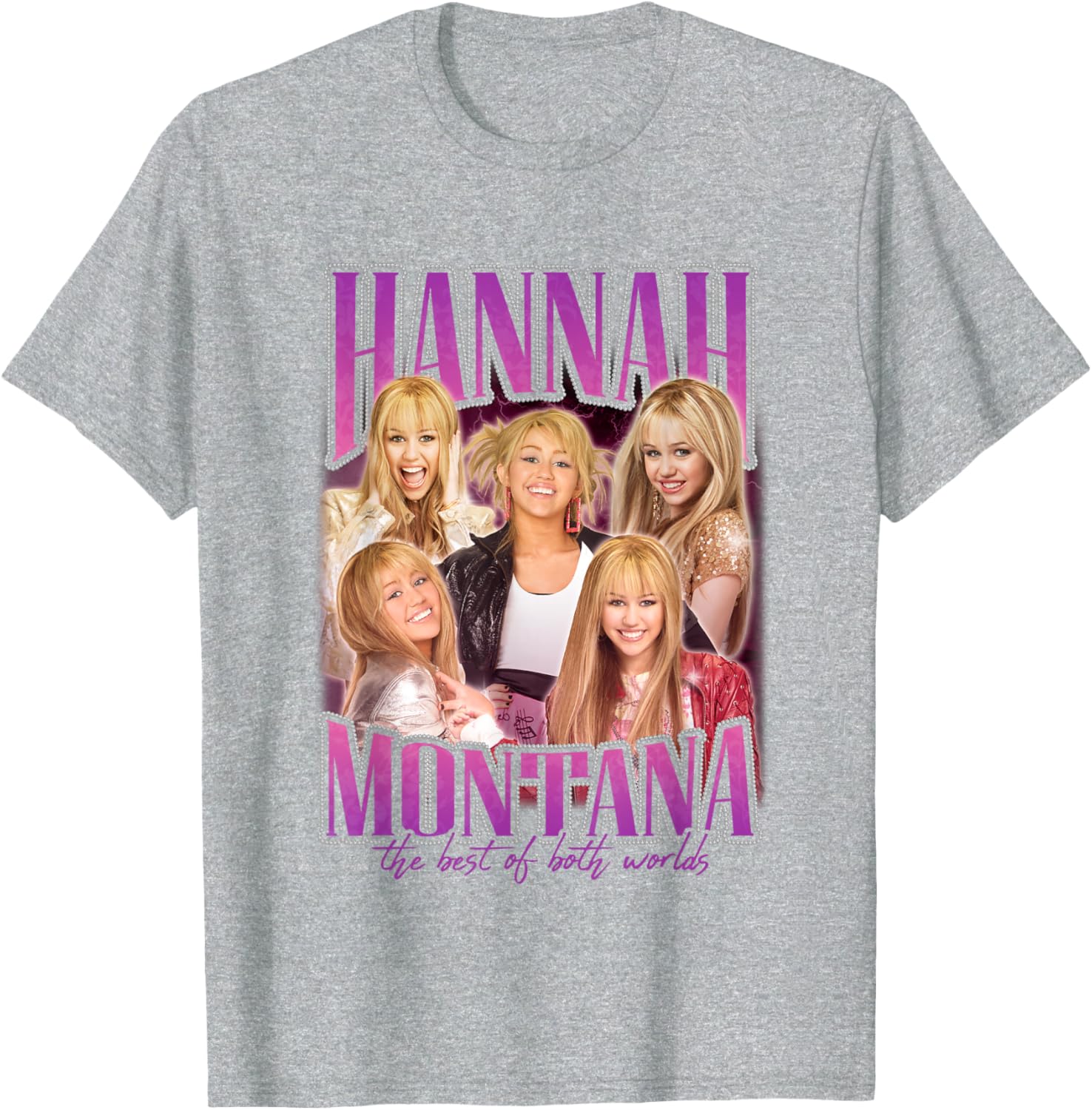 Disney Hannah Montana Popstar Collage T-Shirt for Fans of All Ages - 5