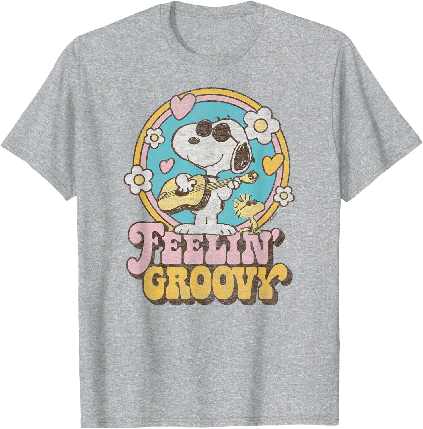 Peanuts Groovy Snoopy and Woodstock T-Shirt for Fun Casual Style - 8