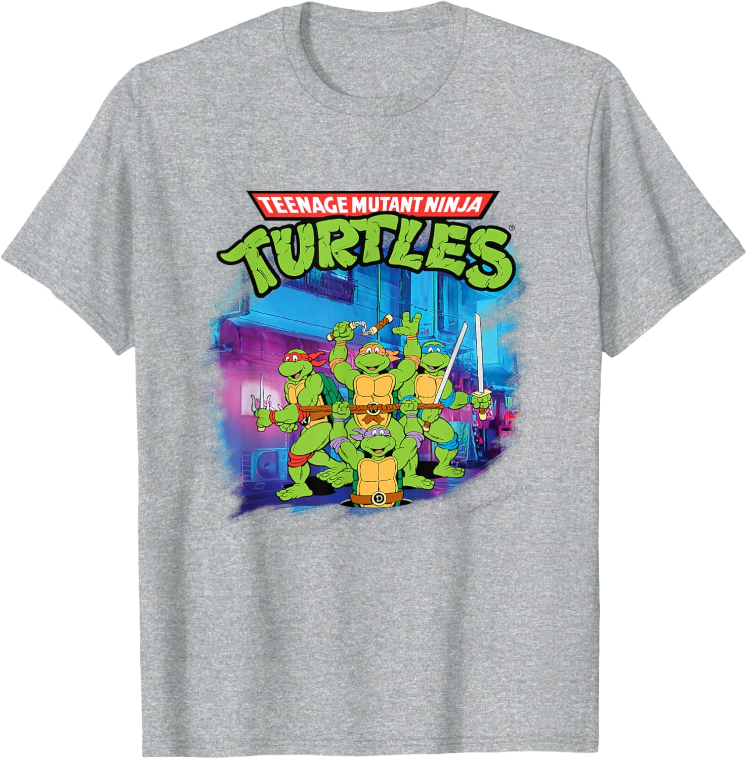 Mademark TMNT Classic Team T-Shirt for Fans of Teenage Mutant Ninja Turtles - 2