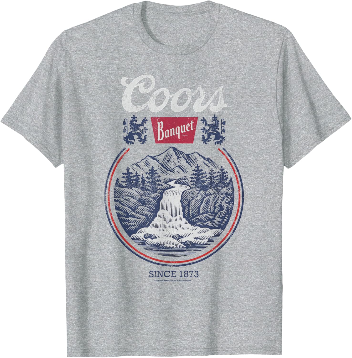 Coors Banquet Classic Circle Logo Beer Scene T-Shirt for Men and Women - 2
