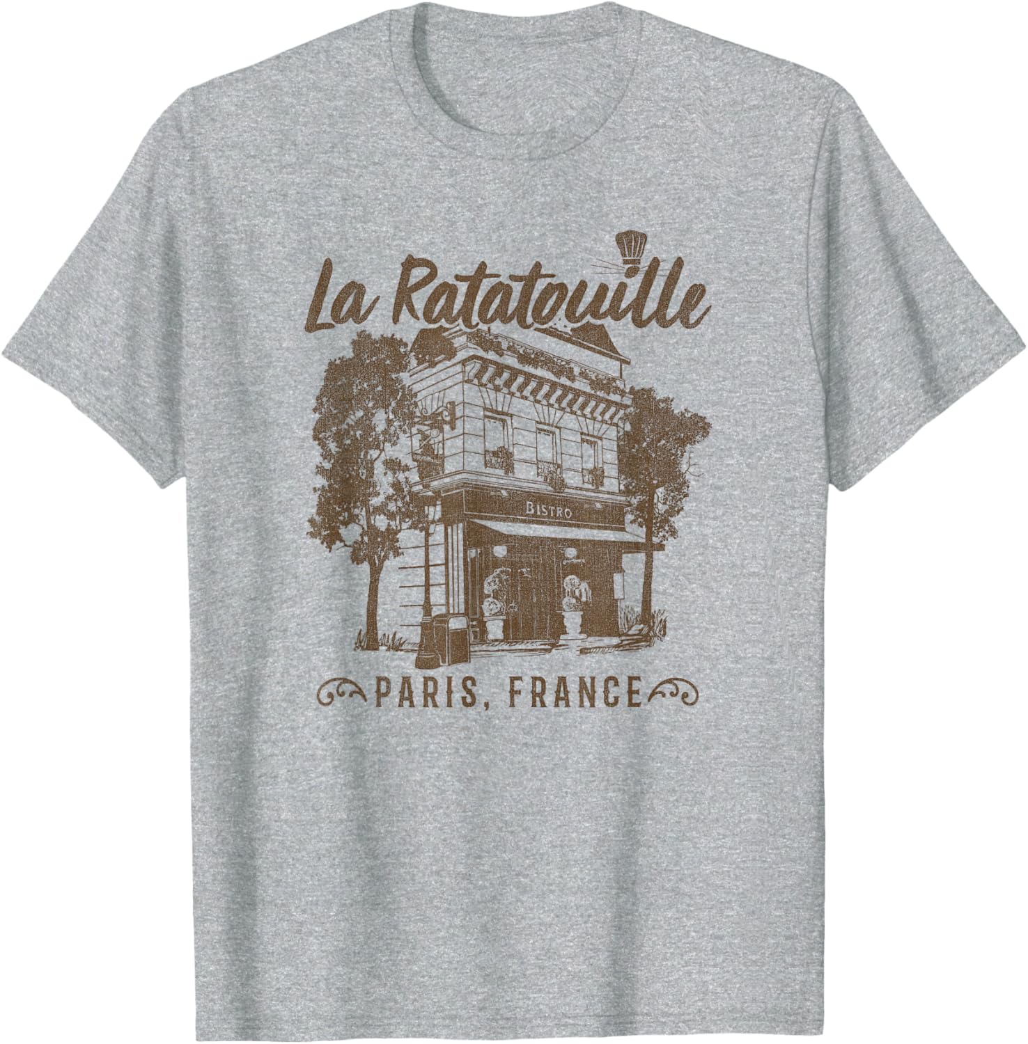 Disney Pixar Ratatouille Vintage Paris Restaurant T-Shirt for Food Lovers - 4