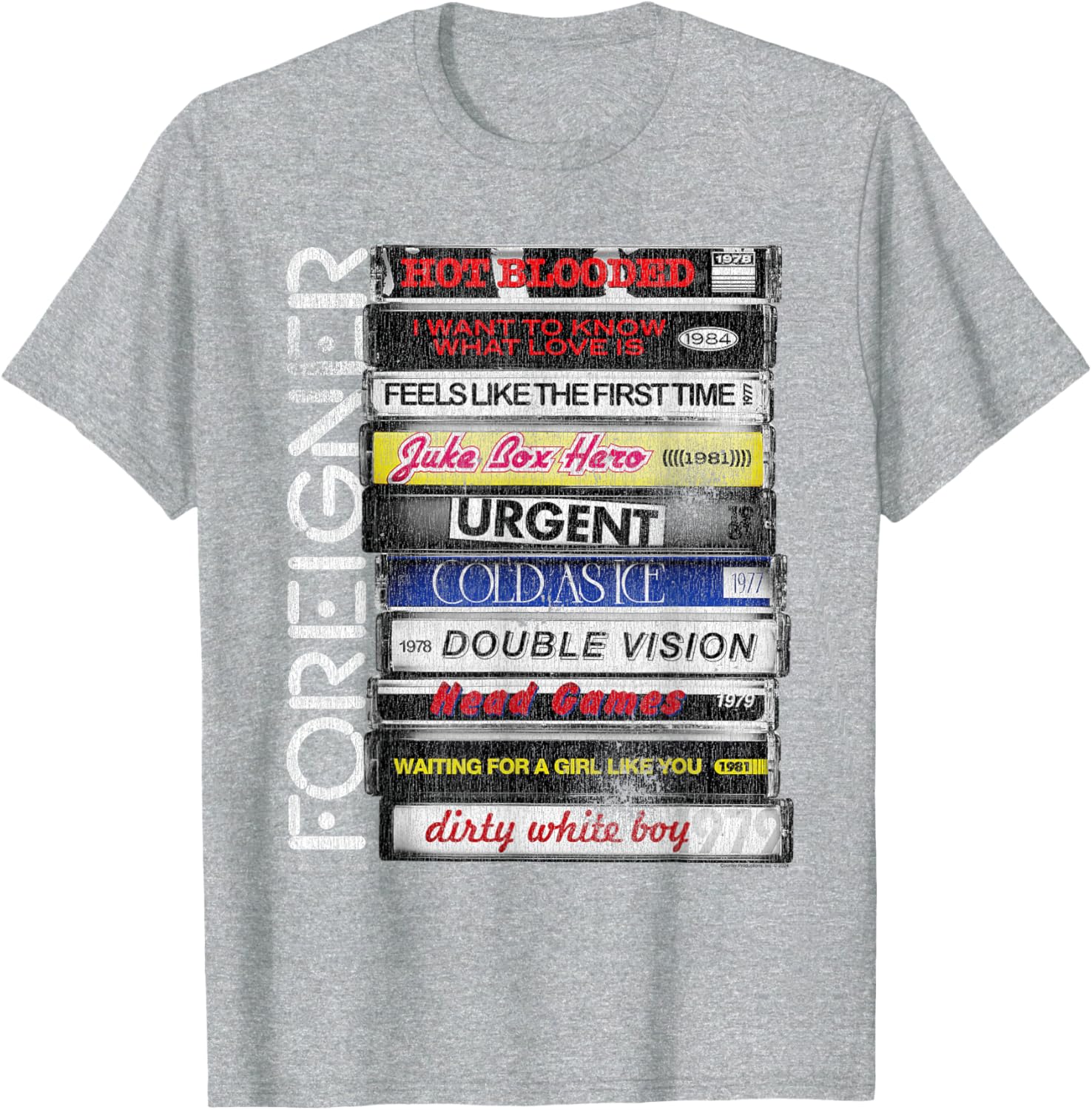 Foreigner 80s Rock Band Classic Hits T-Shirt for Fans and Music Lovers - 2