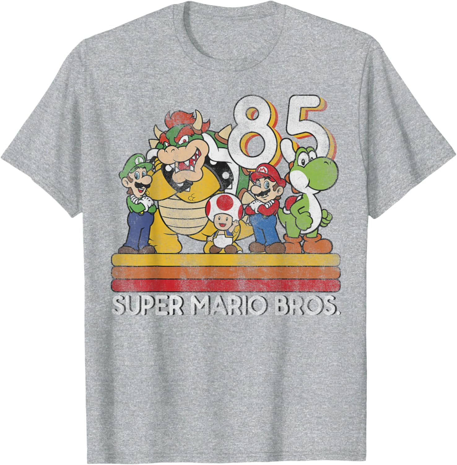 Nintendo Super Mario Retro Character T-Shirt for Gaming Fans - 11