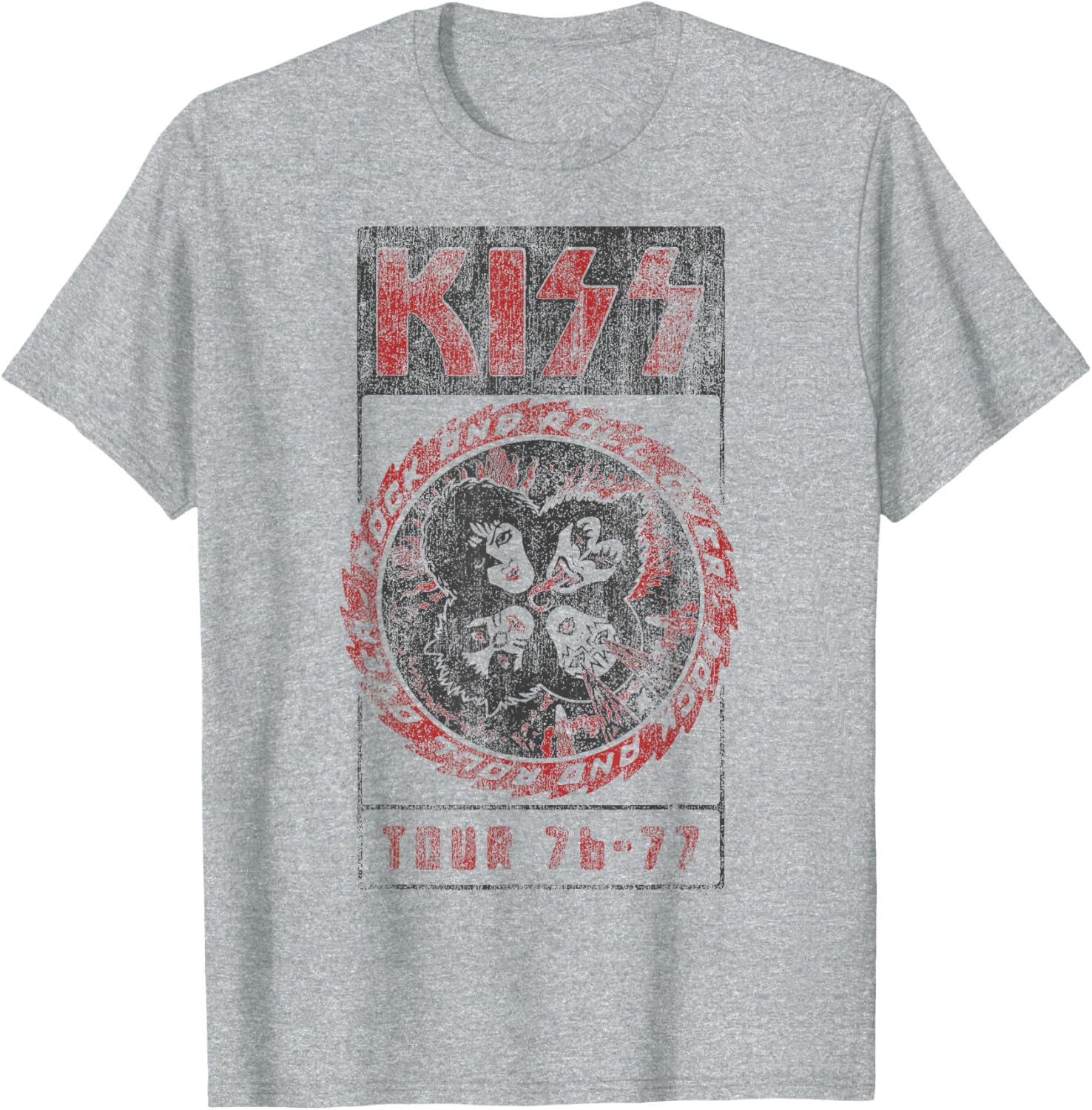 KISS Rock and Roll Over Vintage T-Shirt for Classic Rock Fans - 1