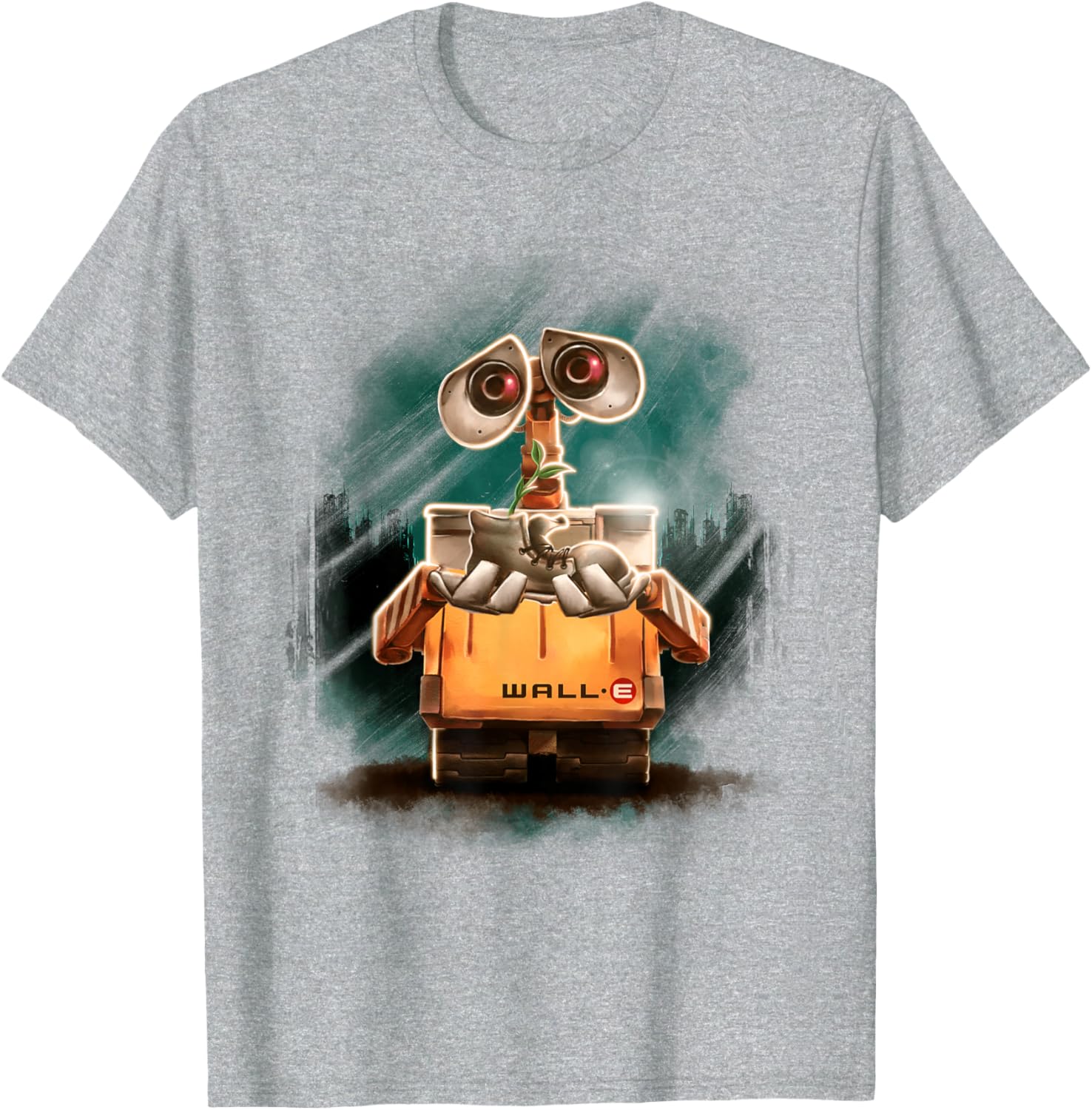 Disney Pixar Wall-E Plant Shoe Night Graphic T-Shirt for Fans - 7