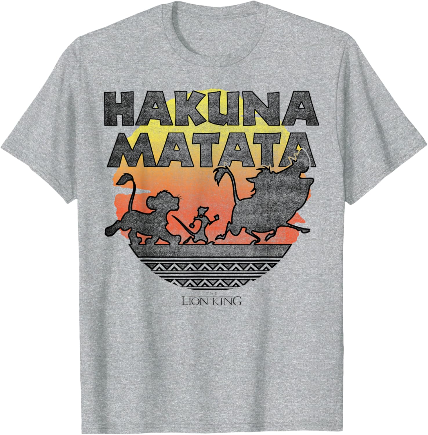 Disney The Lion King Hakuna Matata Sunset Silhouette T-Shirt for Fans - 2