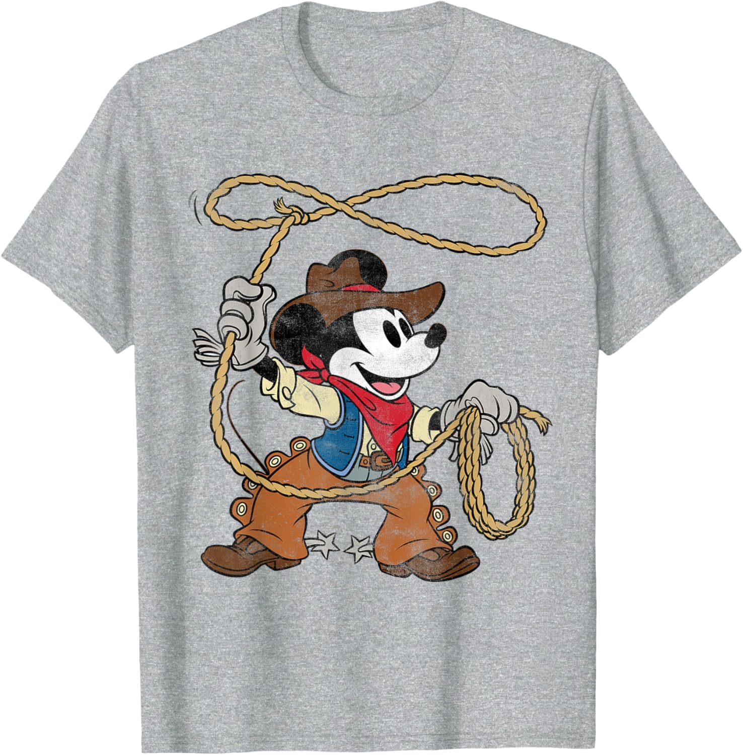 Vintage Mickey Mouse Cowboy T-Shirt for Fun Western Style Fashion - 18