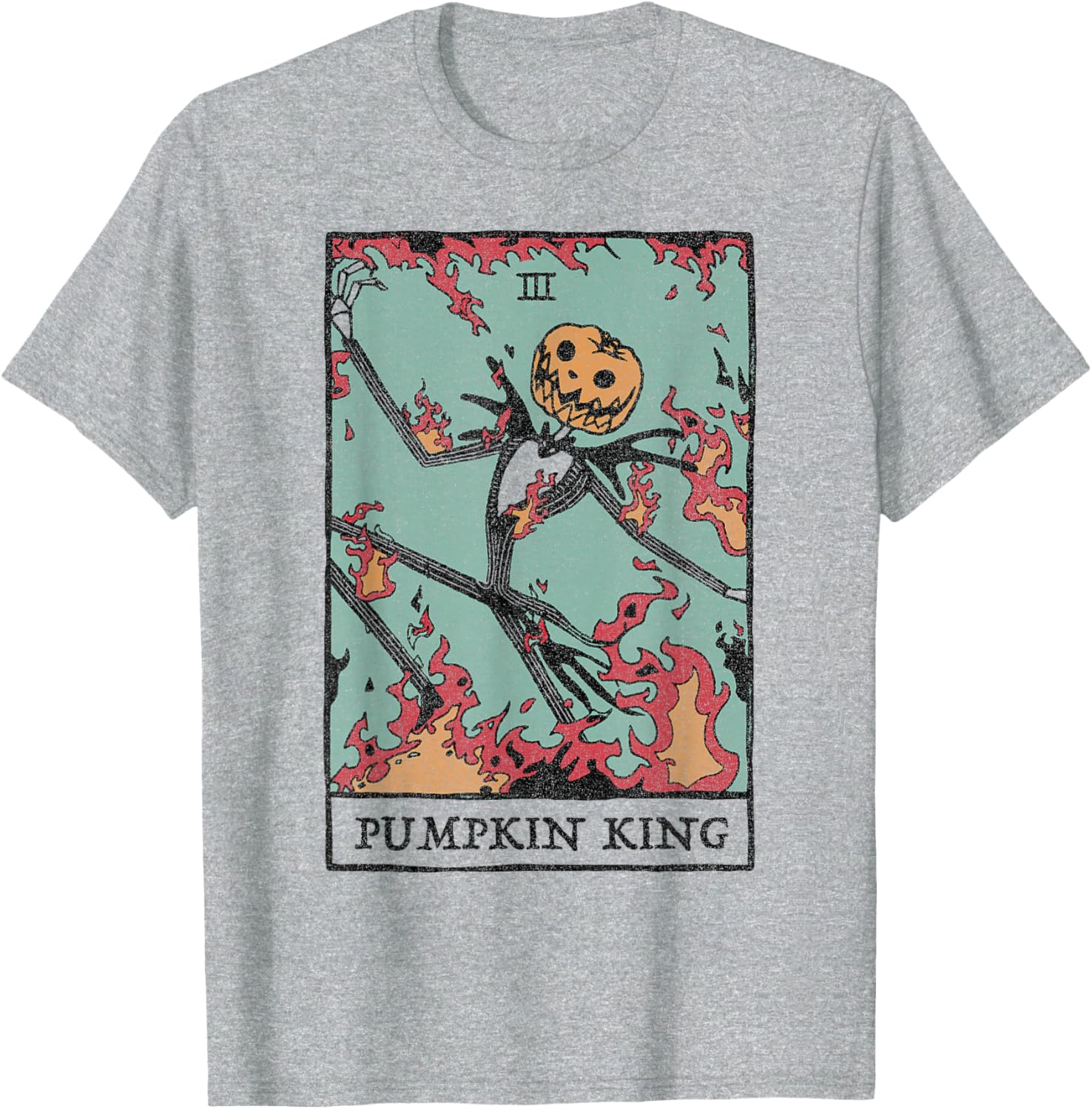 Disney Nightmare Before Christmas Pumpkin King Tarot T-Shirt for Fans - 2