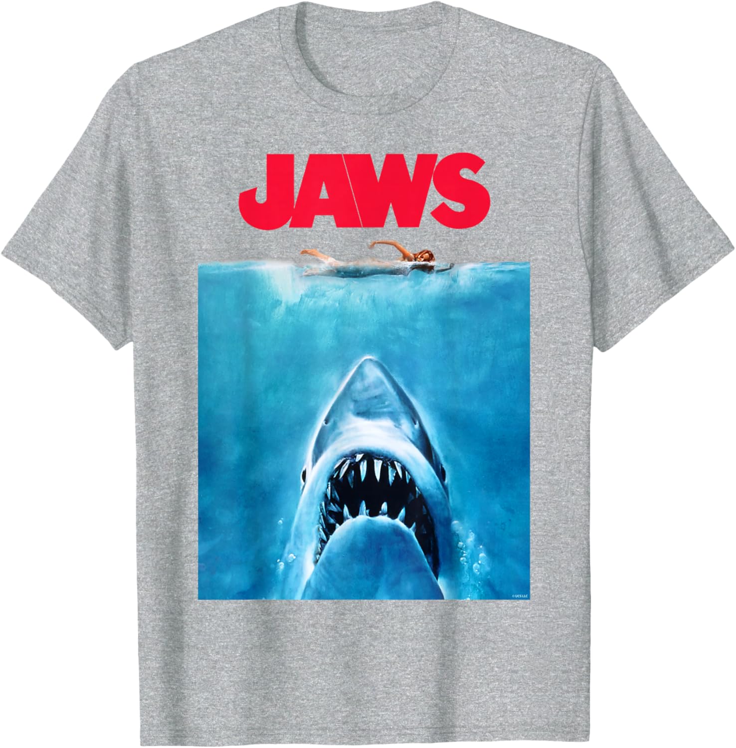 Jaws Oversize Poster T-Shirt for Movie Lovers - Stylish and Comfortable Apparel - 13