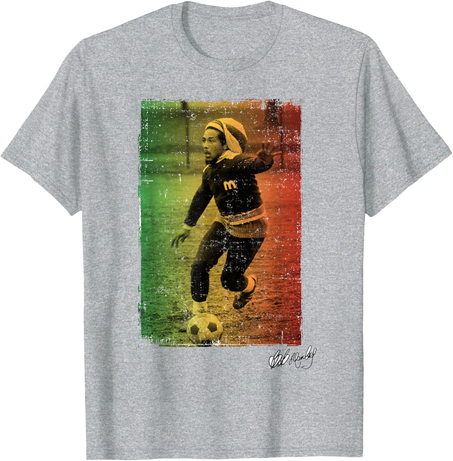 Bob Marley Rasta Football T-Shirt for Stylish Fans and Music Lovers - 8