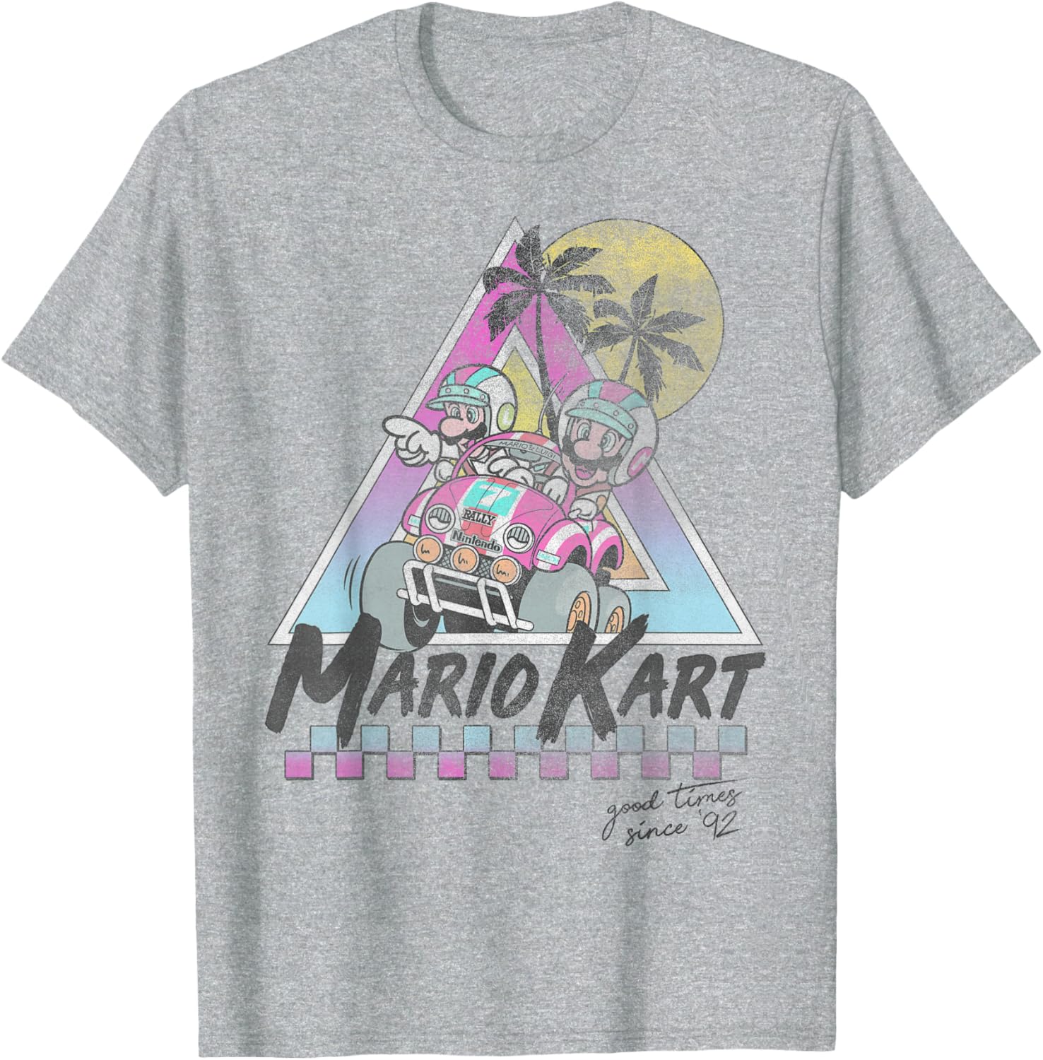 Vintage Mario Kart Mario and Luigi T-Shirt for Gamers Since 92 - 6