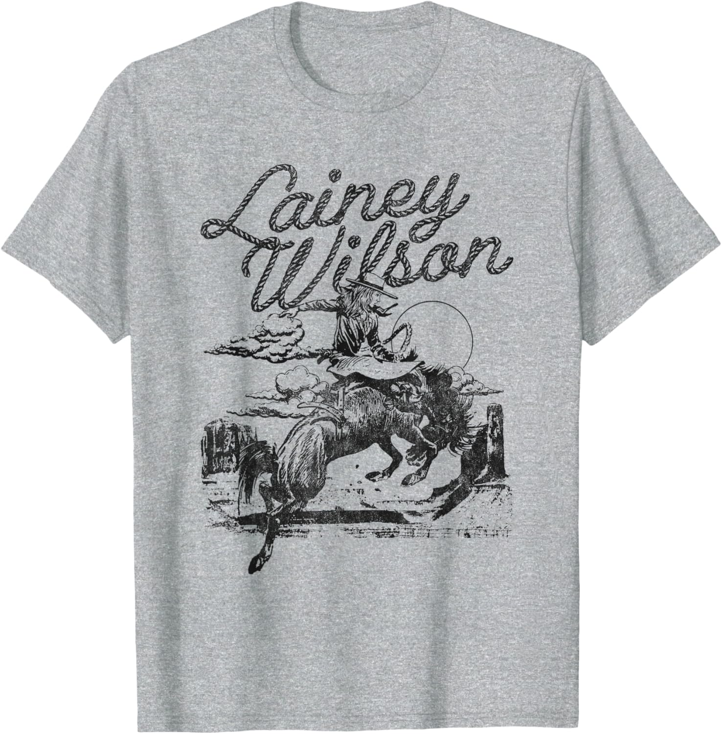 Lainey Wilson Horse T-Shirt for Fans of Country Music and Equestrian Style - 1