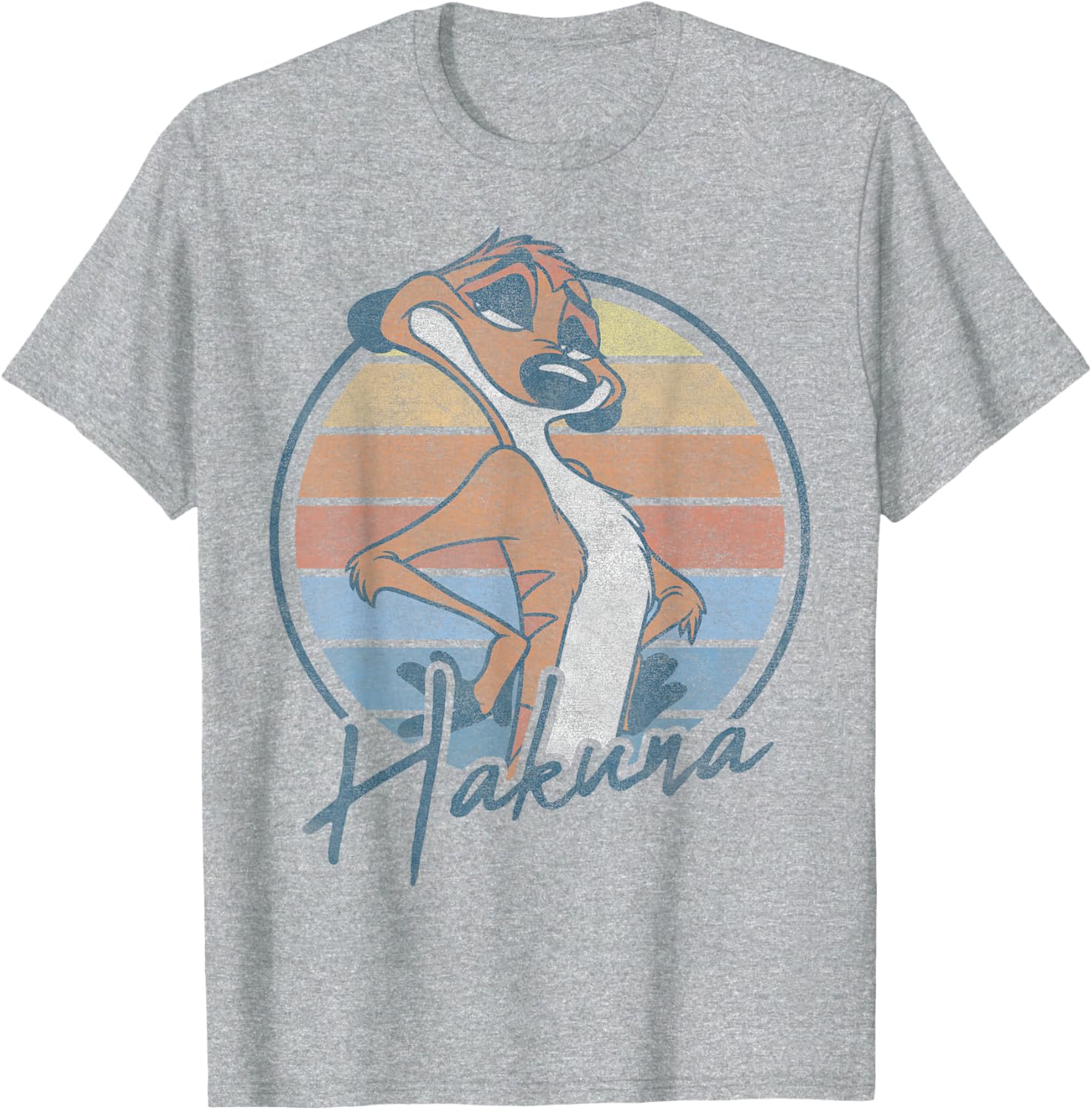 Disney The Lion King Timon Hakuna Matata Retro Portrait T-Shirt - 6