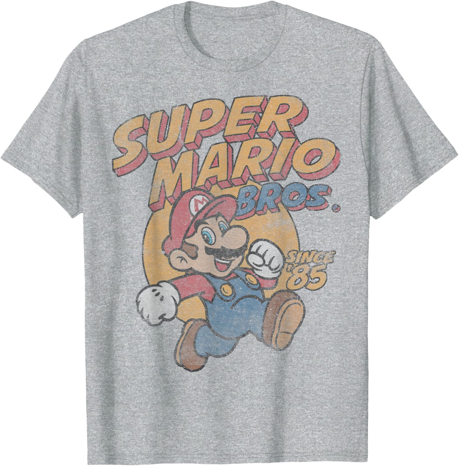 Super Mario Bros Since 85 Vintage Poster T-Shirt for Gaming Fans - 13
