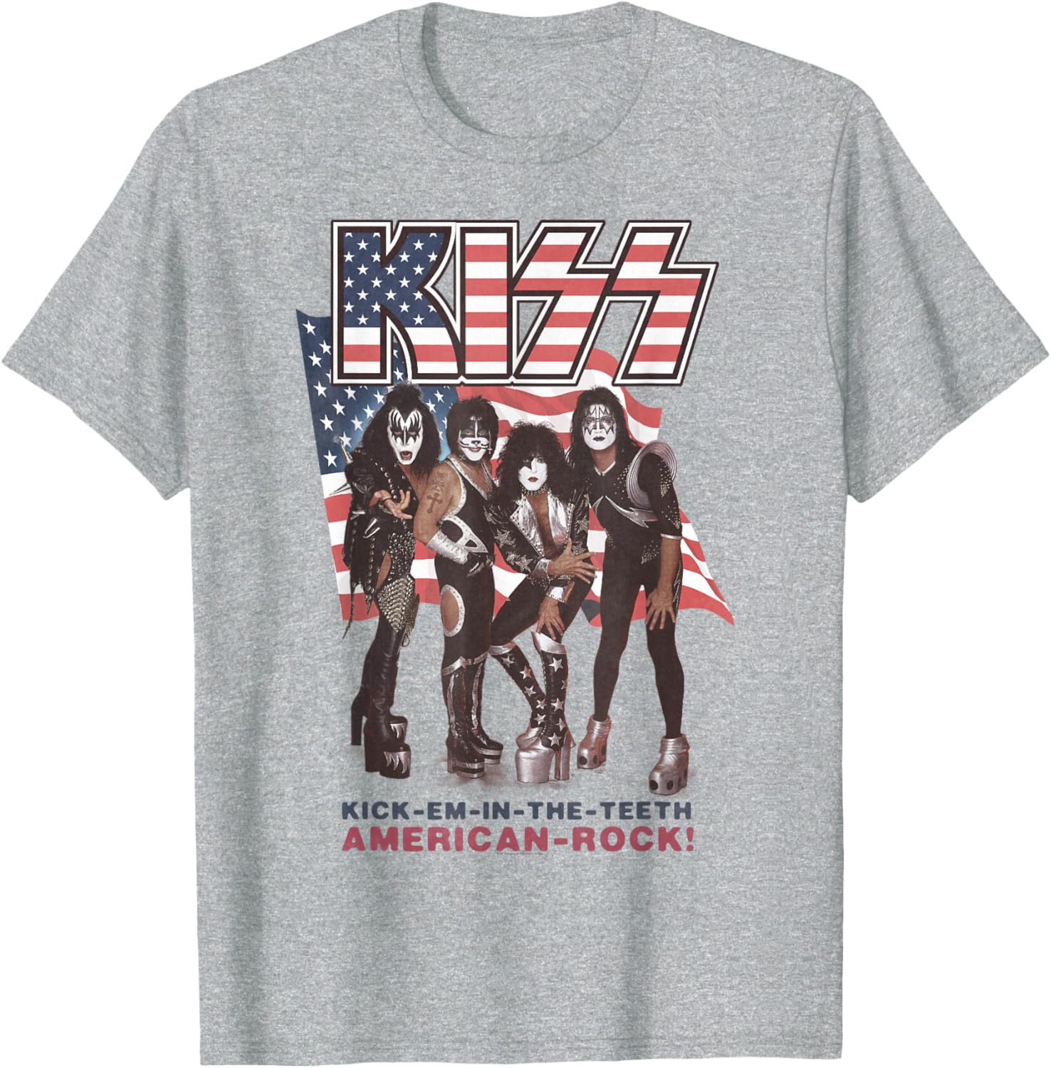 KISS Kick Em In The Teeth Graphic T-Shirt for Bold Style and Comfort - 8