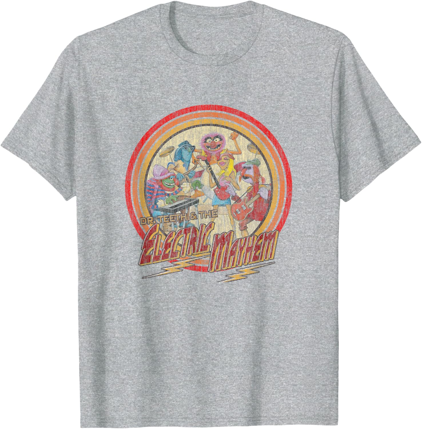 Disney Muppets Electric Mayhem Vintage Band Poster T-Shirt for Fans - 2