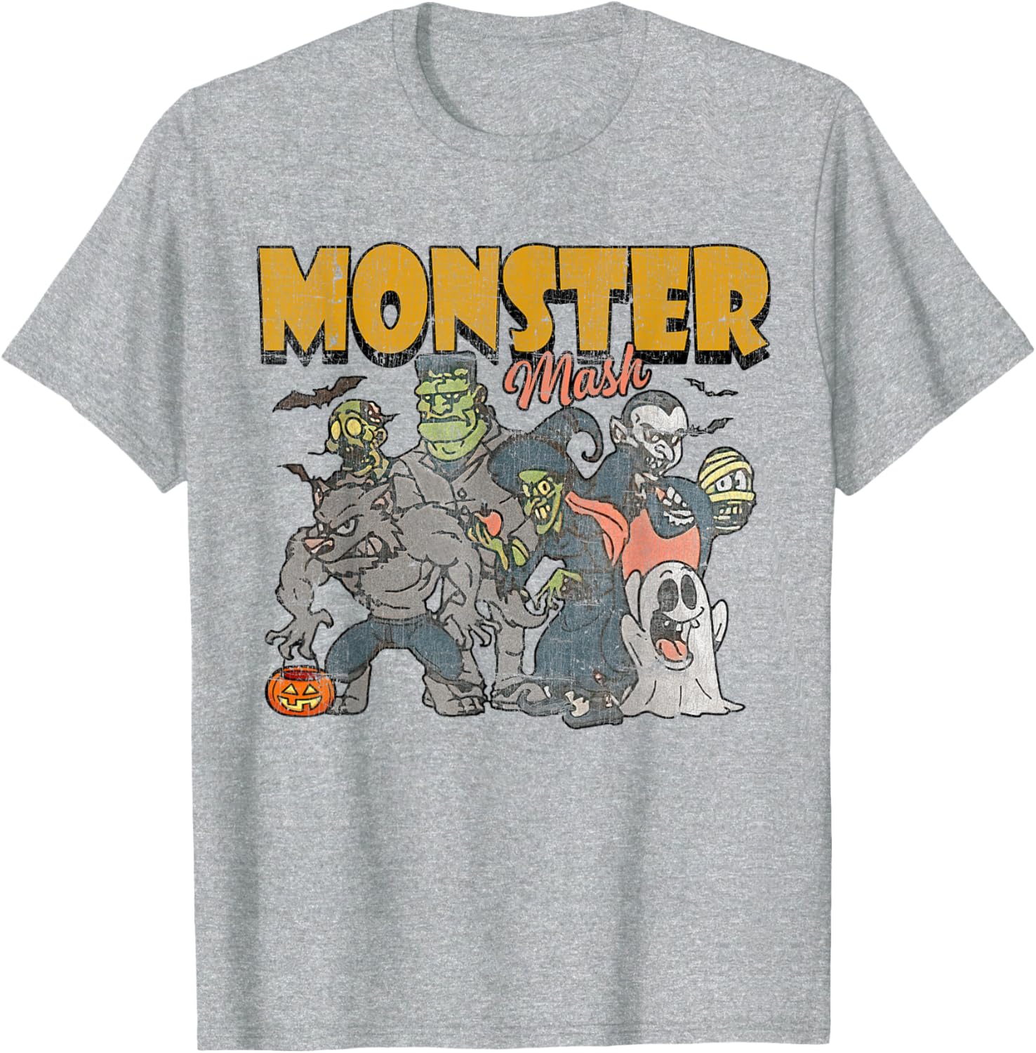 Funny Vintage Ghost Halloween T-Shirt - Monster Mash Design for Spooky Fun - 29