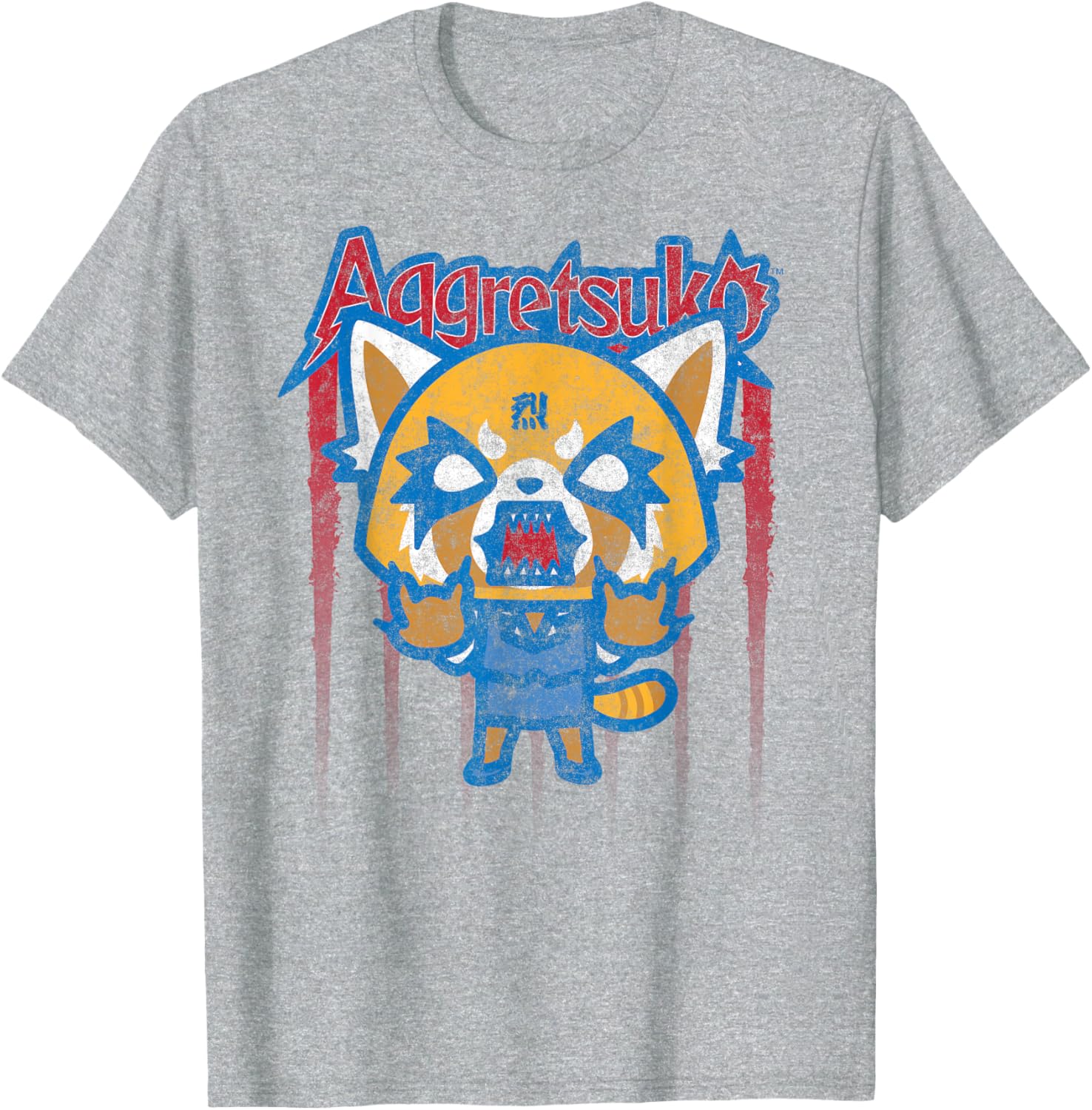 Aggretsuko Red White and Blue Americana T-Shirt for Fun Love and Style - 14