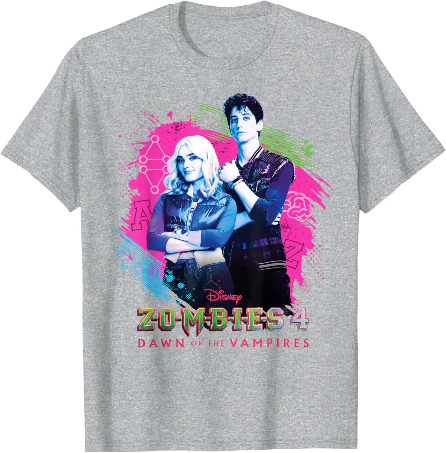 Disney Zombies 4 T-Shirt featuring Zed and Addison for fans - 2