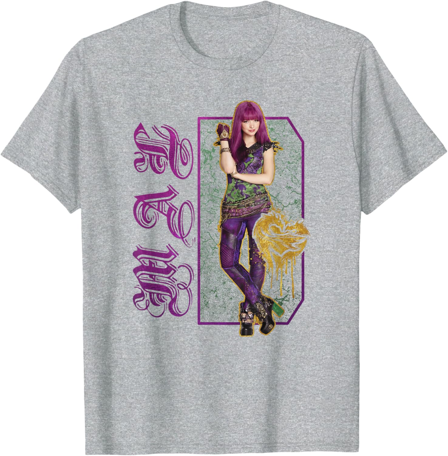 Disney Descendants 2 Mal Paint Drip T-Shirt for Kids and Teens - 7