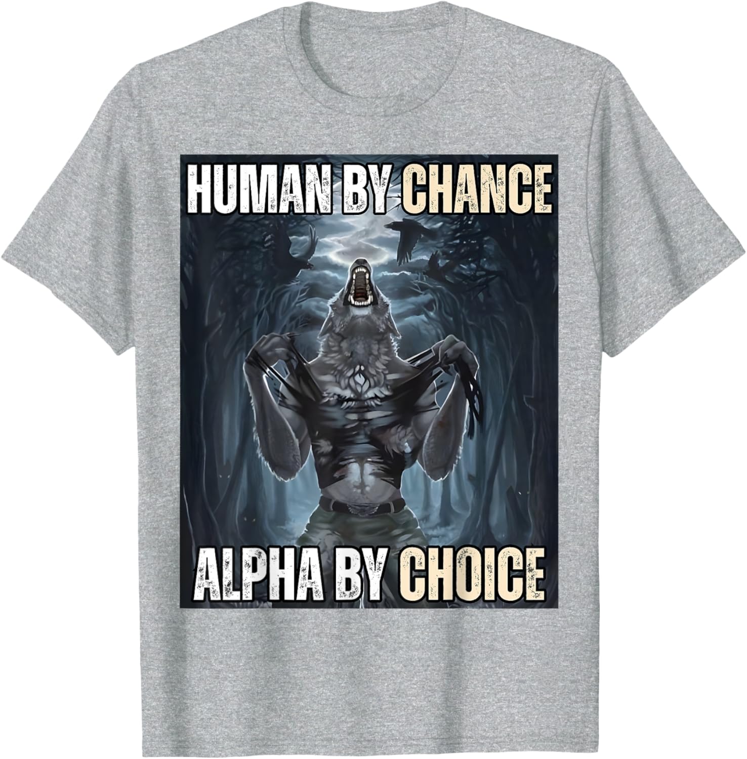 Funny Alpha Wolf Meme T-Shirt for Cool and Unique Style Fans - 19