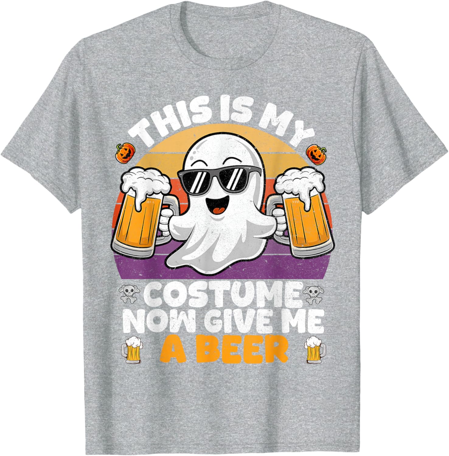 Funny Vintage Boo Halloween Costume T-Shirt for Men and Adults - 22