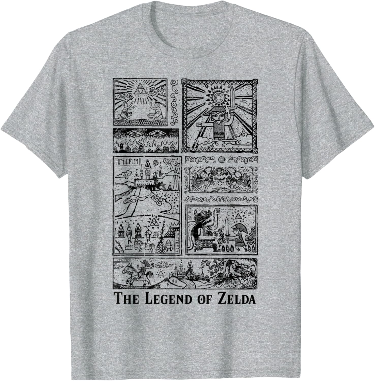 Nintendo Zelda Tonal Glyphs T-Shirt for Gamers and Fans of Adventure - 1