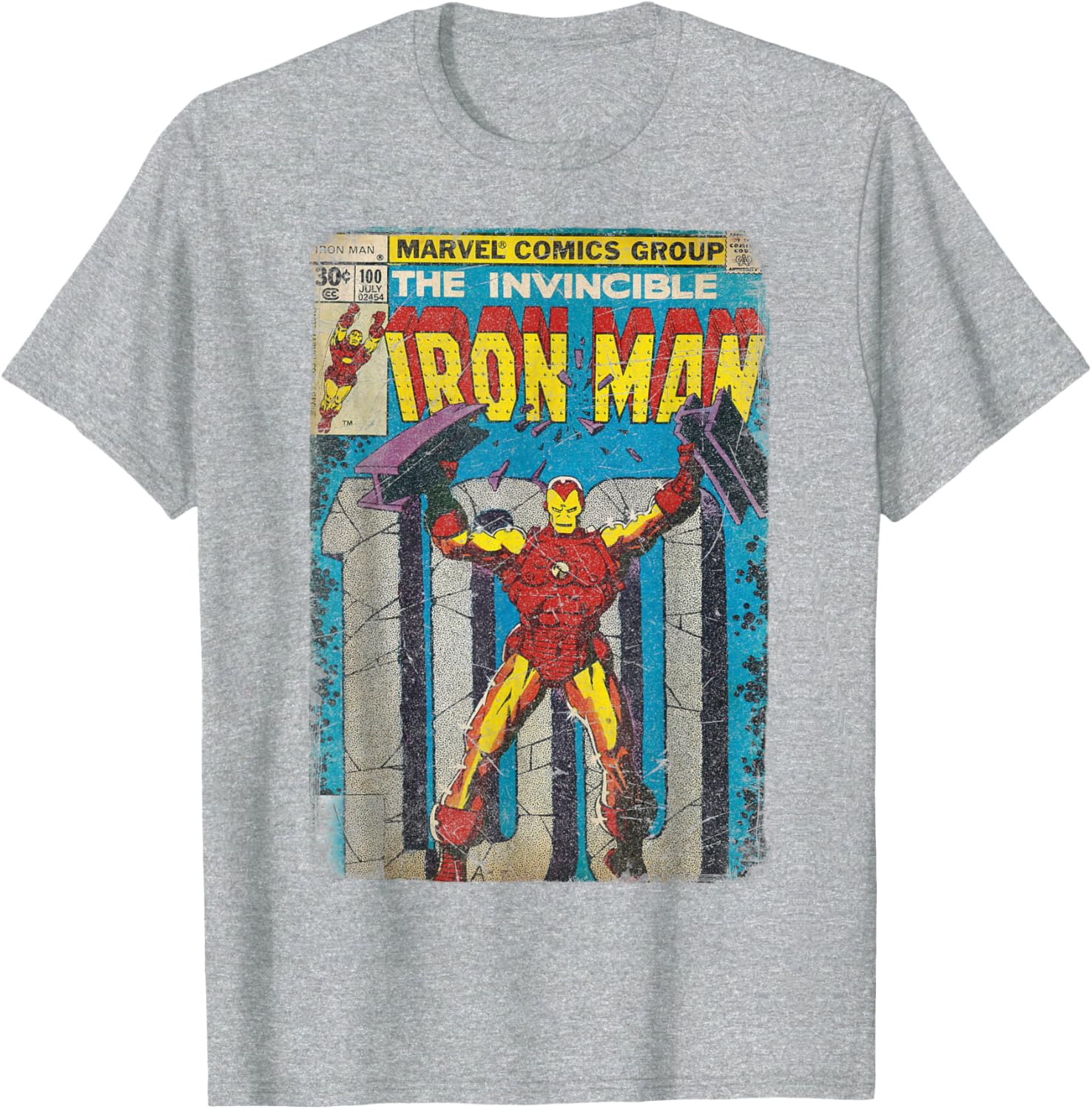 Iron Man Classic Retro Comic Vintage Cover Graphic T-Shirt for Fans - 2